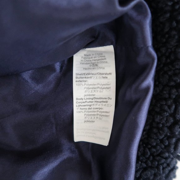 J CREW Ariana Colorblock Sherpa Teddy Coat striped - Picture 5 of 7